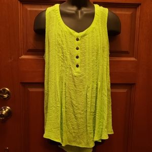 New Directions lime green top